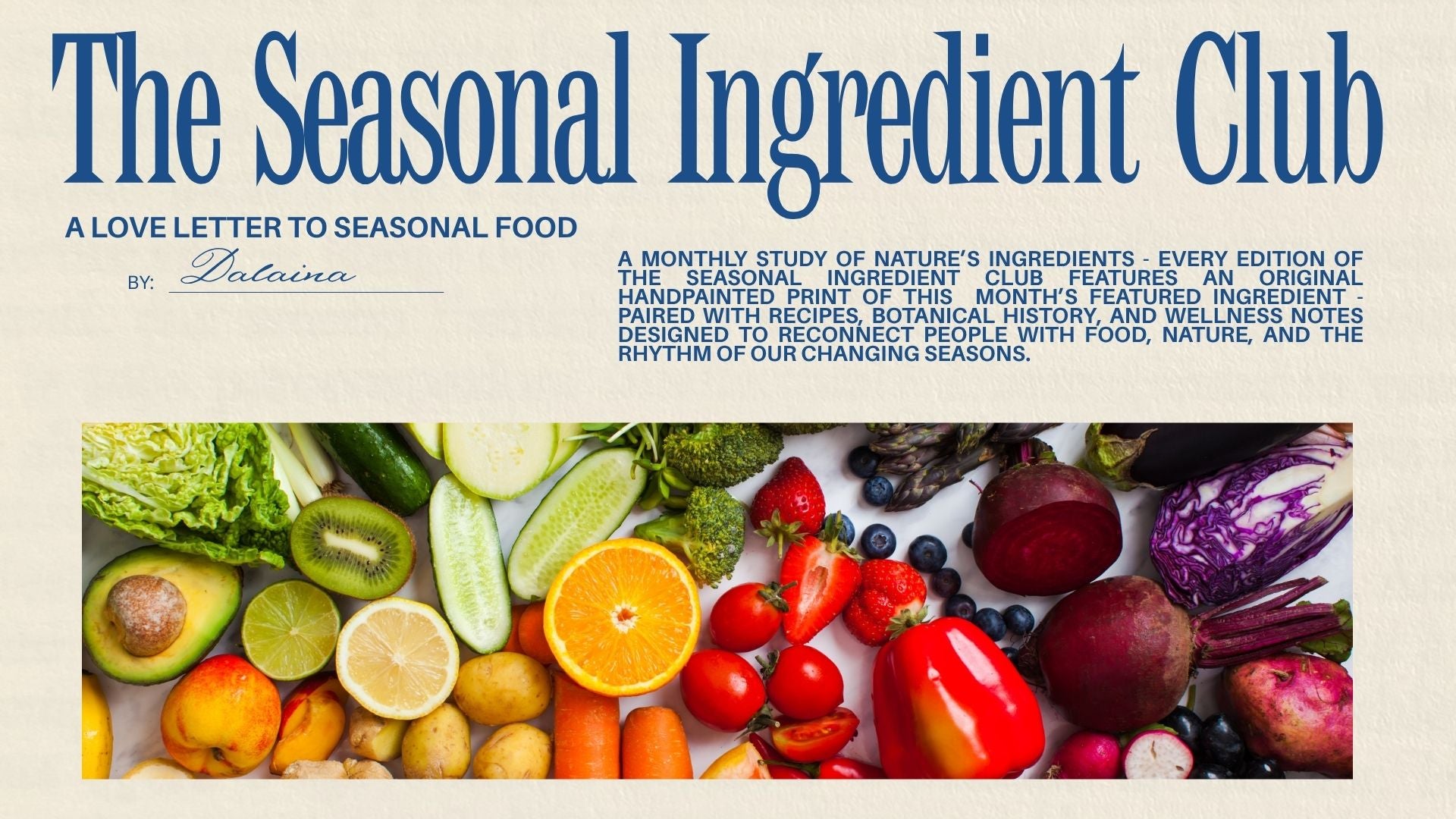 The Seasonal Ingredient Club - Subscription